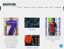 Tablet Screenshot of kaosfutsal.com